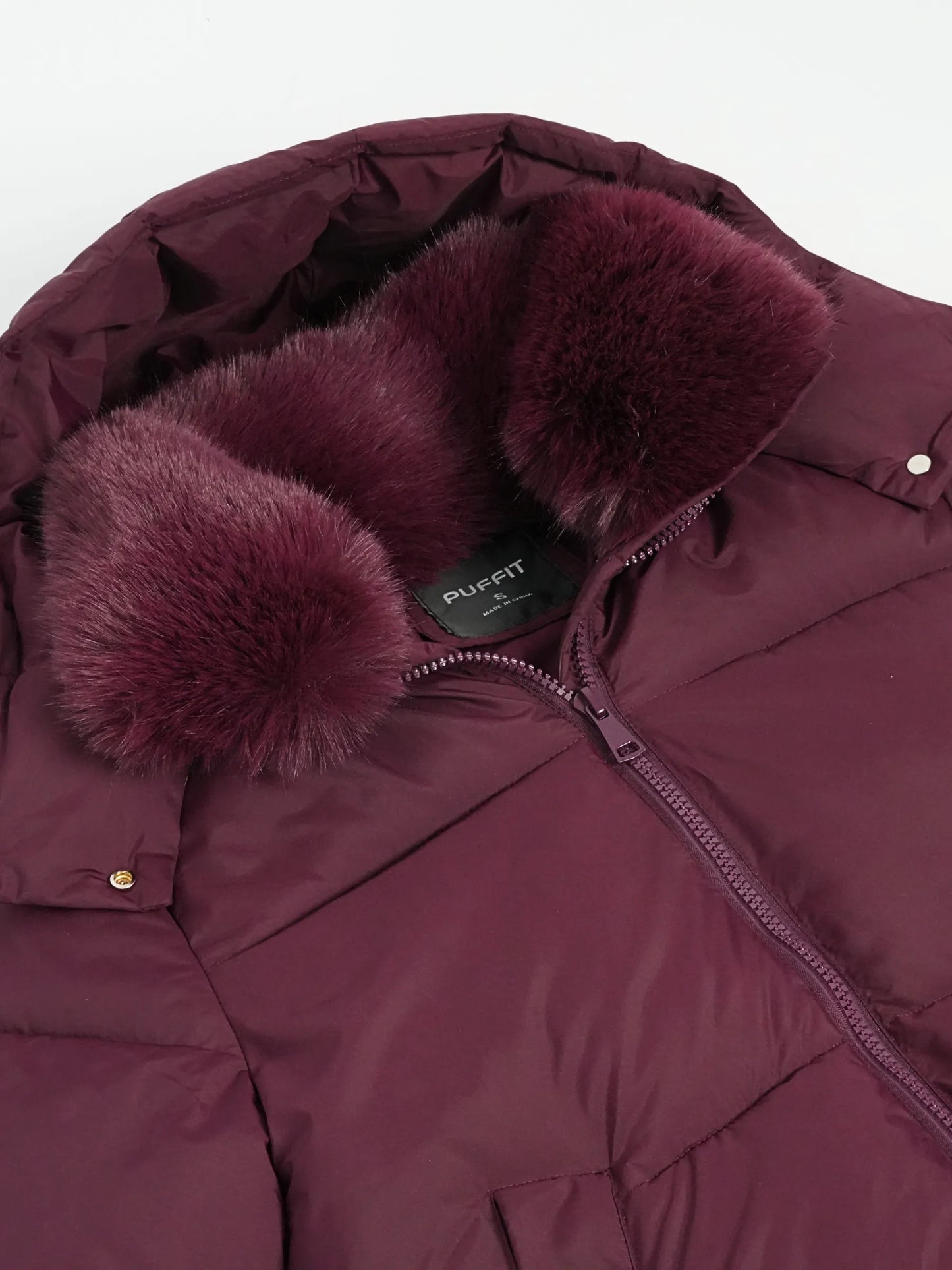 WarmCore™ Faux Fur Collar Long Puffer Jacket