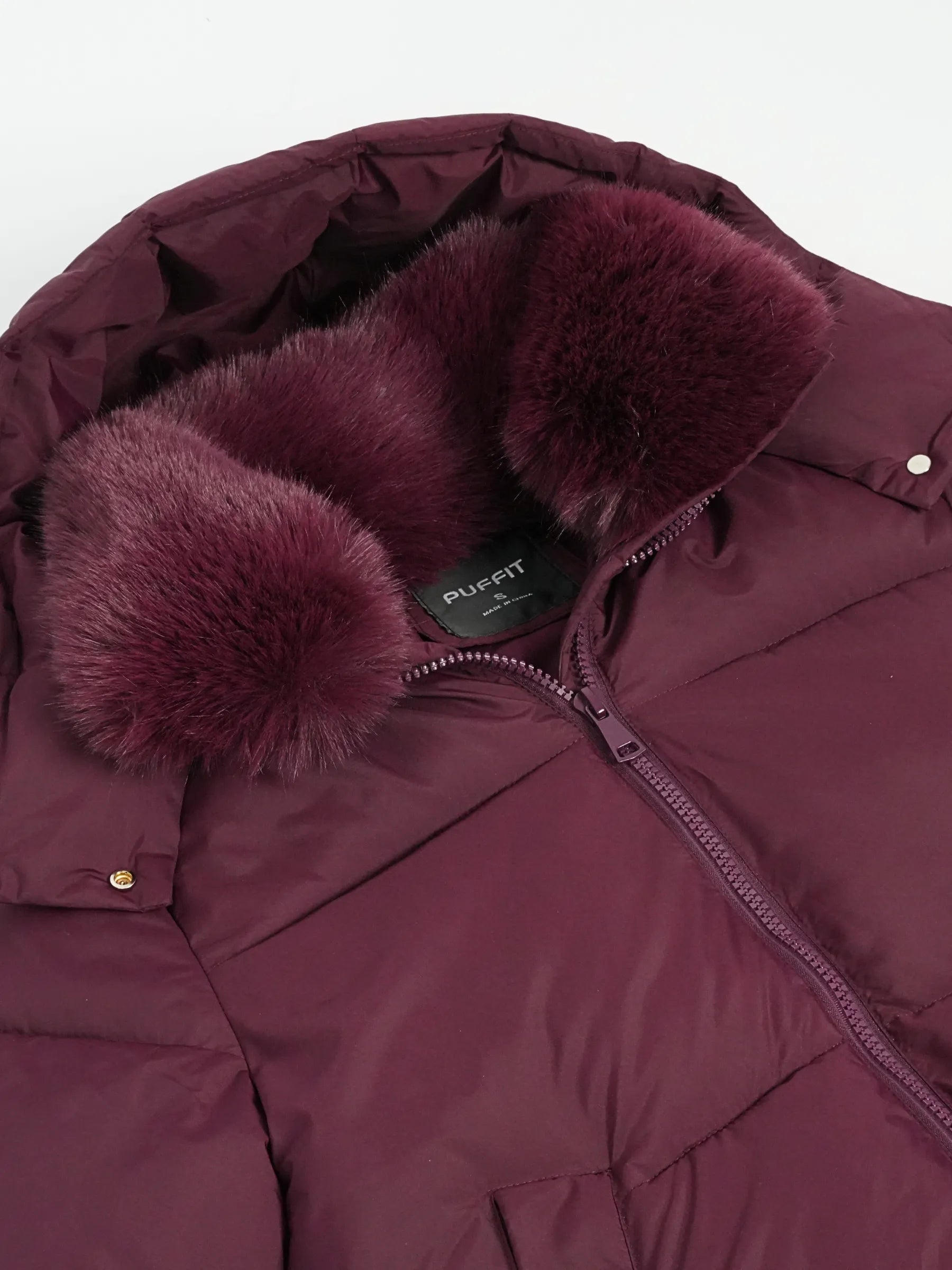 WarmCore™ Faux Fur Collar Long Puffer Jacket