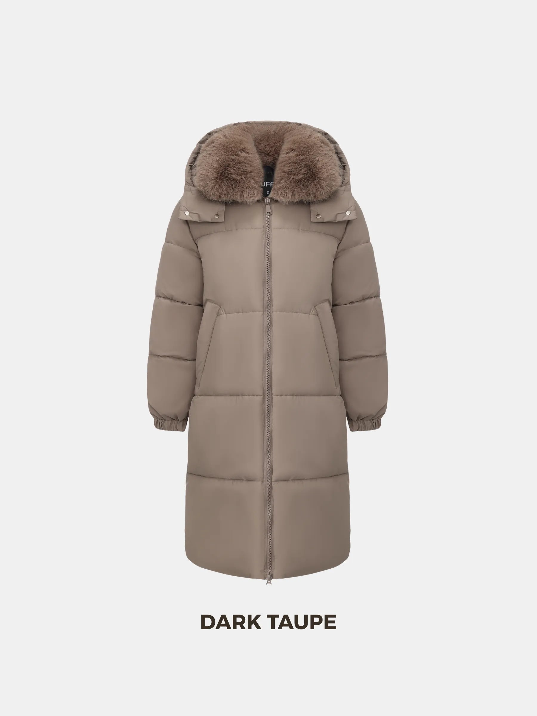 WarmCore™ Faux Fur Collar Long Puffer Jacket