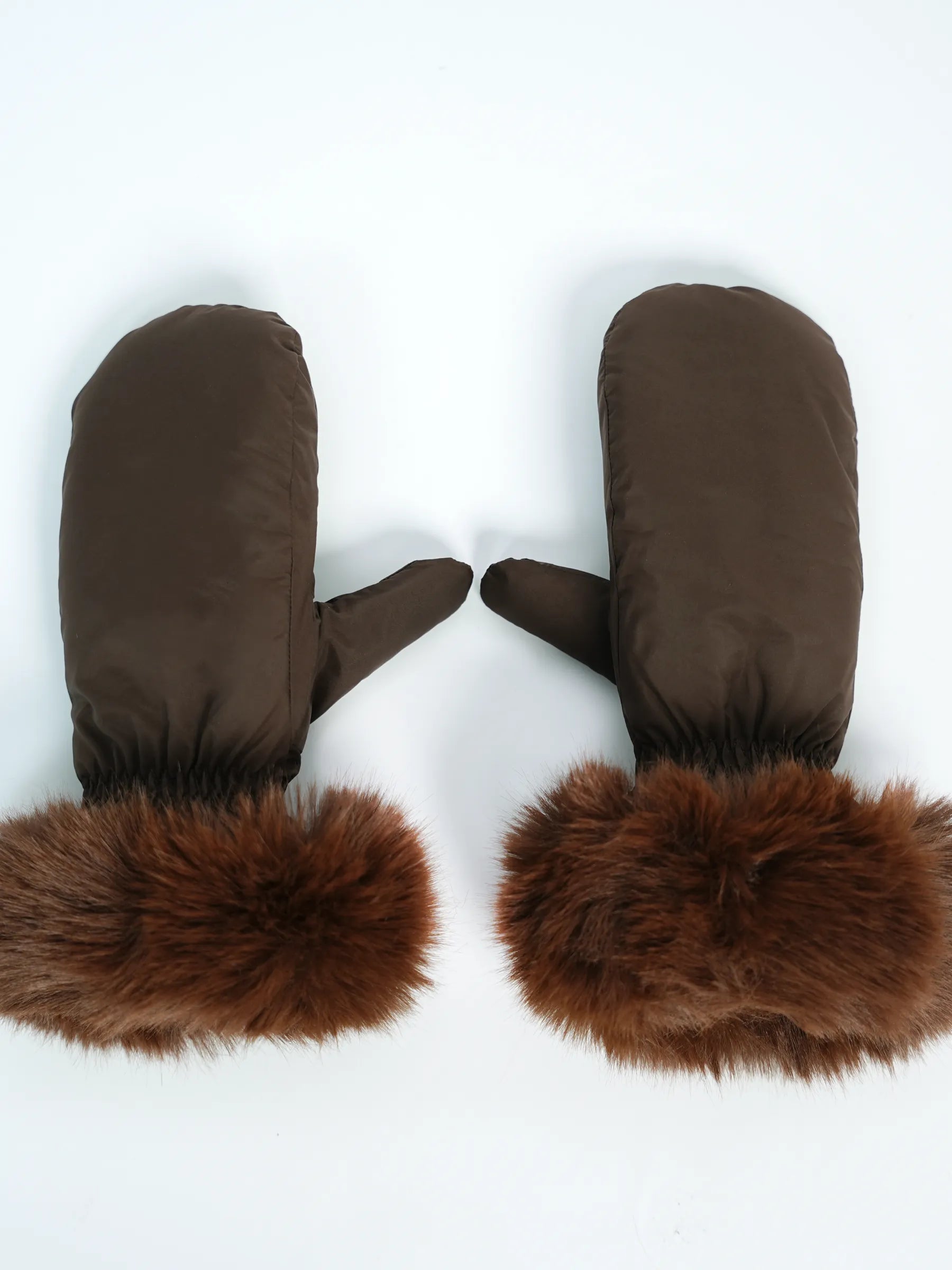 WarmCore™ Elegant Faux Fur Mittens