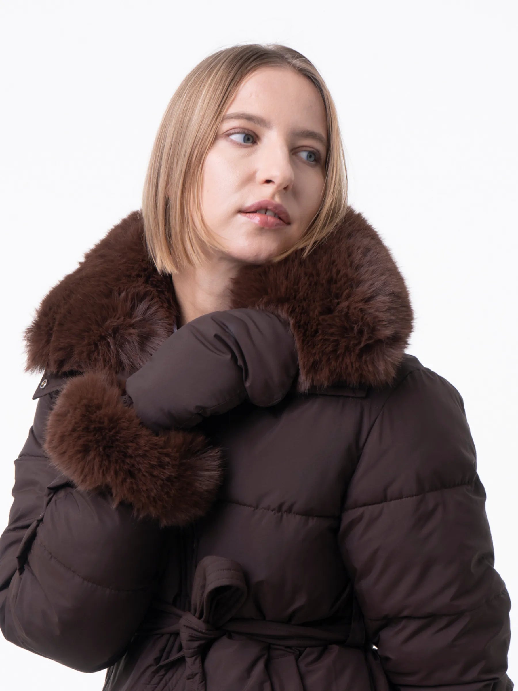 WarmCore™ Elegant Faux Fur Mittens