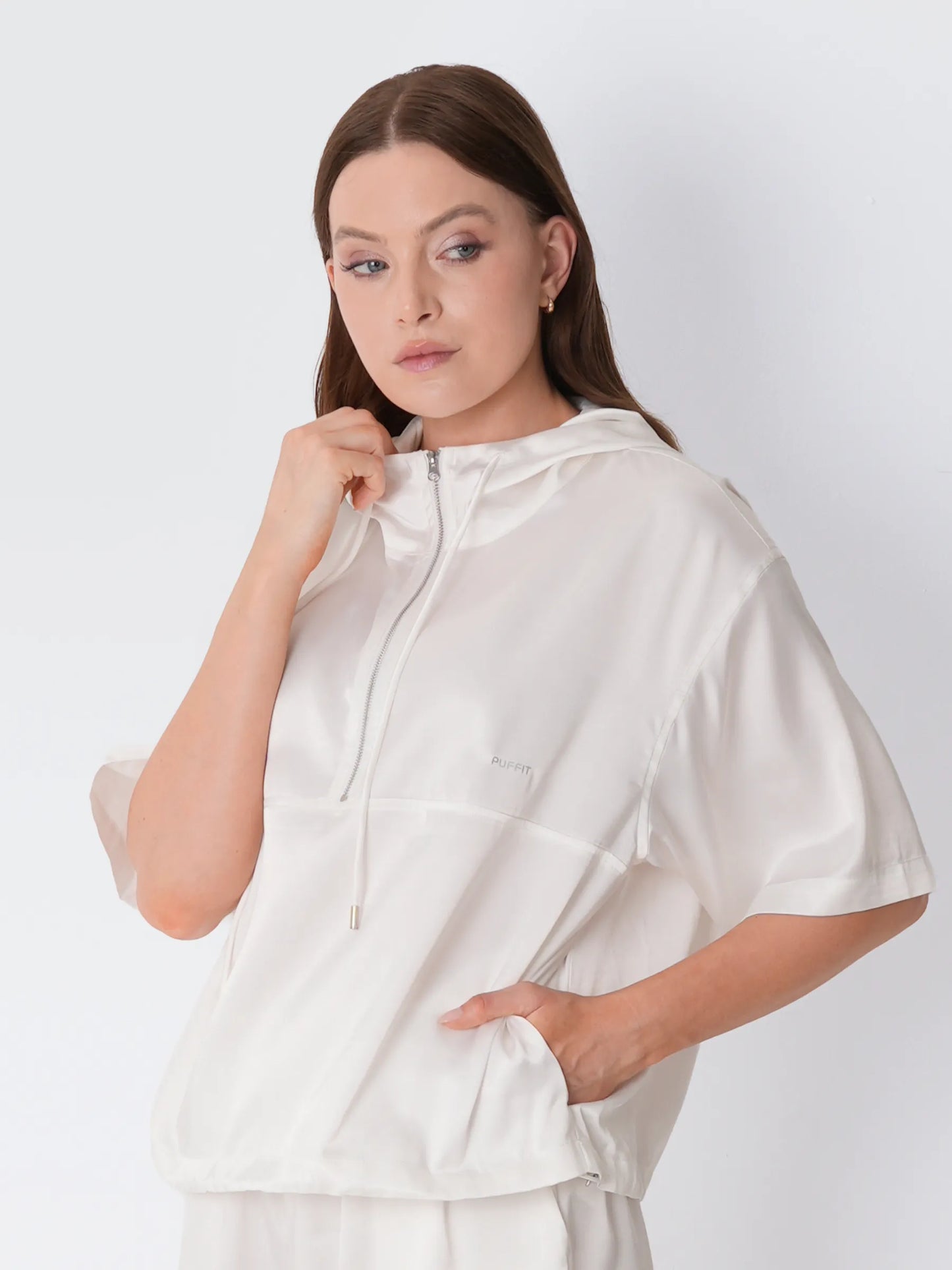 FreshWave™ Odor Control Silky Summer Hooded Top