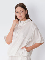 FreshWave™ Odor Control Silky Summer Hooded Top