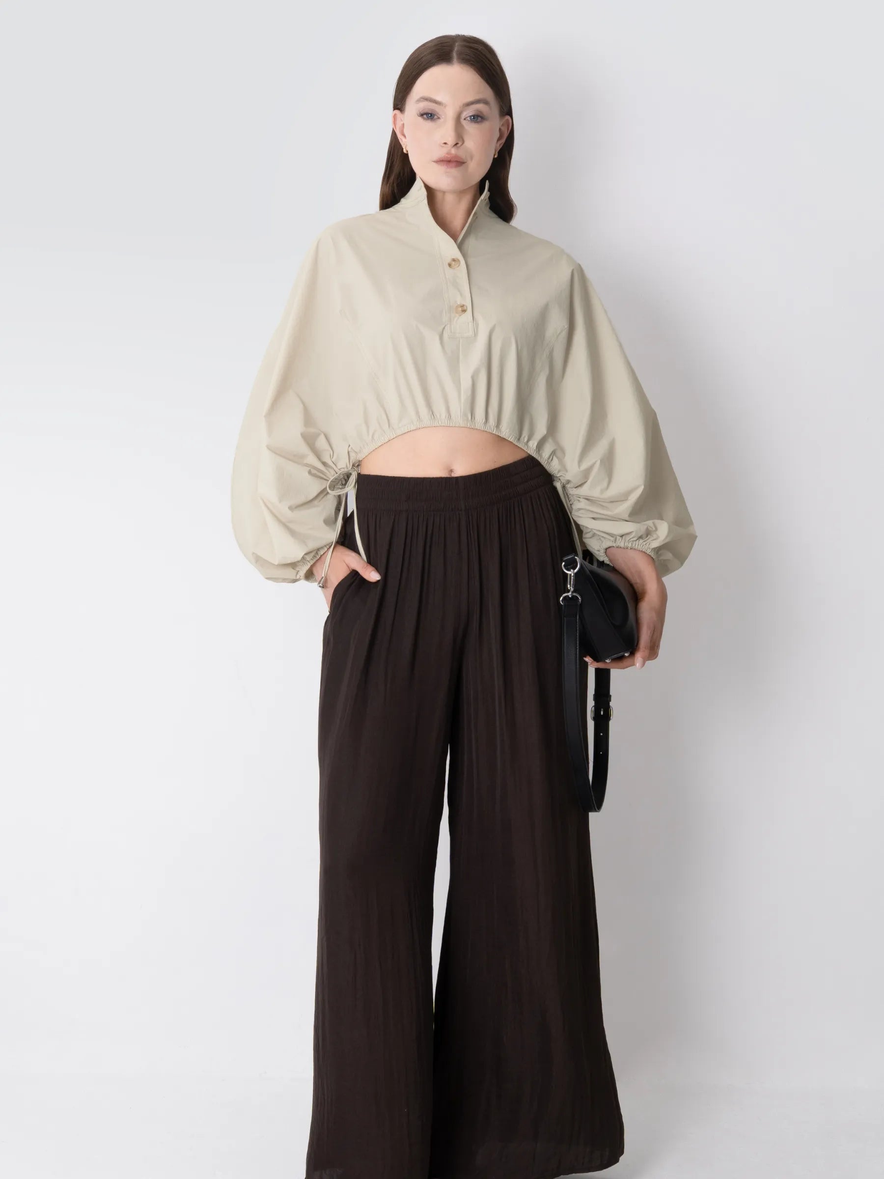 FreshWave™ Drawstring Waist Blouse