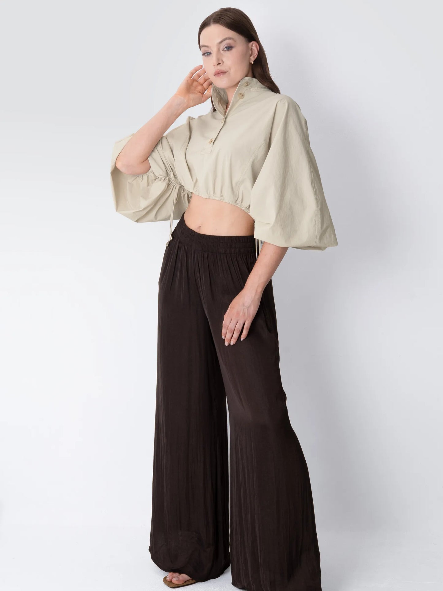 FreshWave™ Drawstring Waist Blouse
