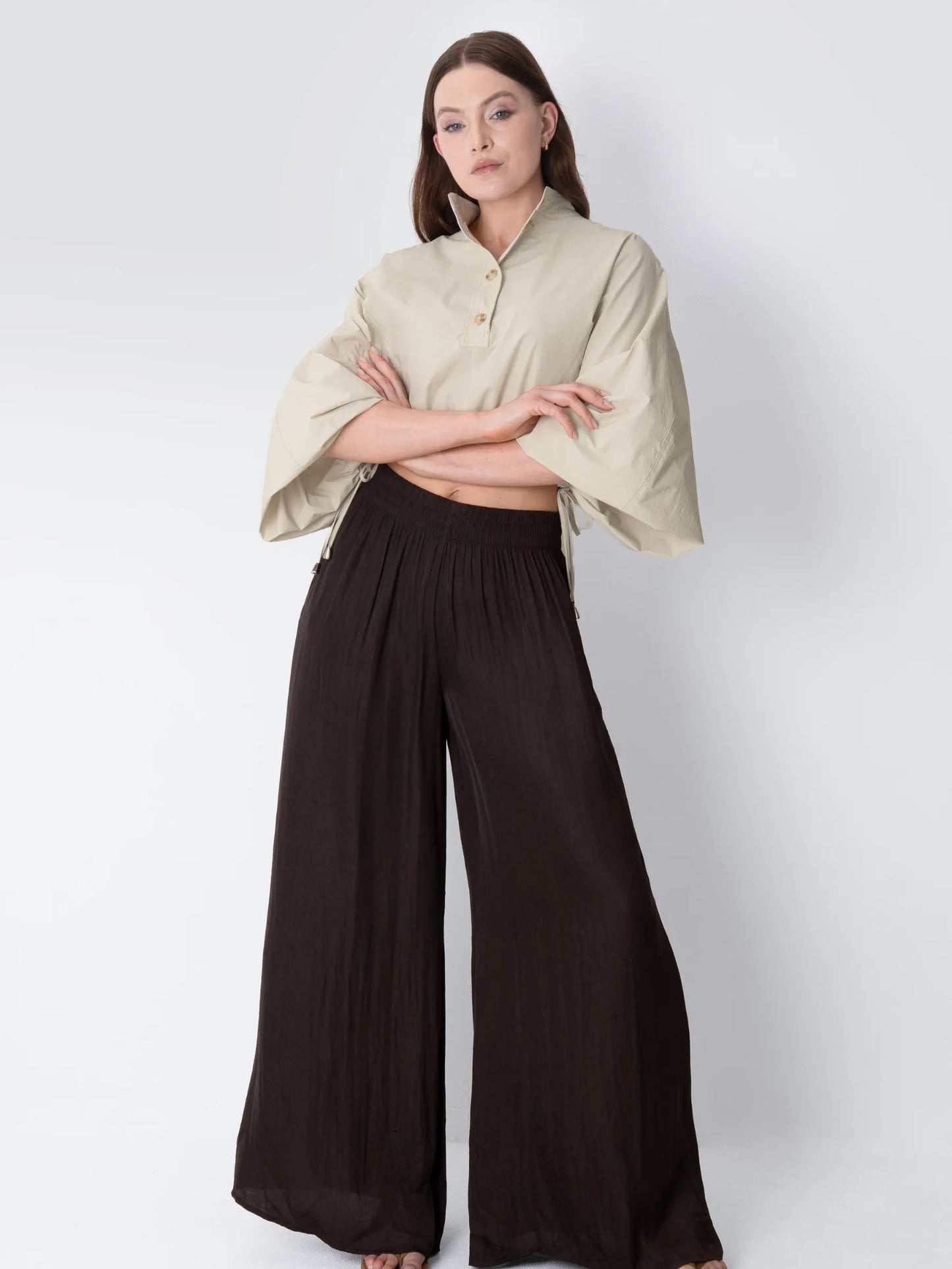 FreshWave™ Drawstring Waist Blouse