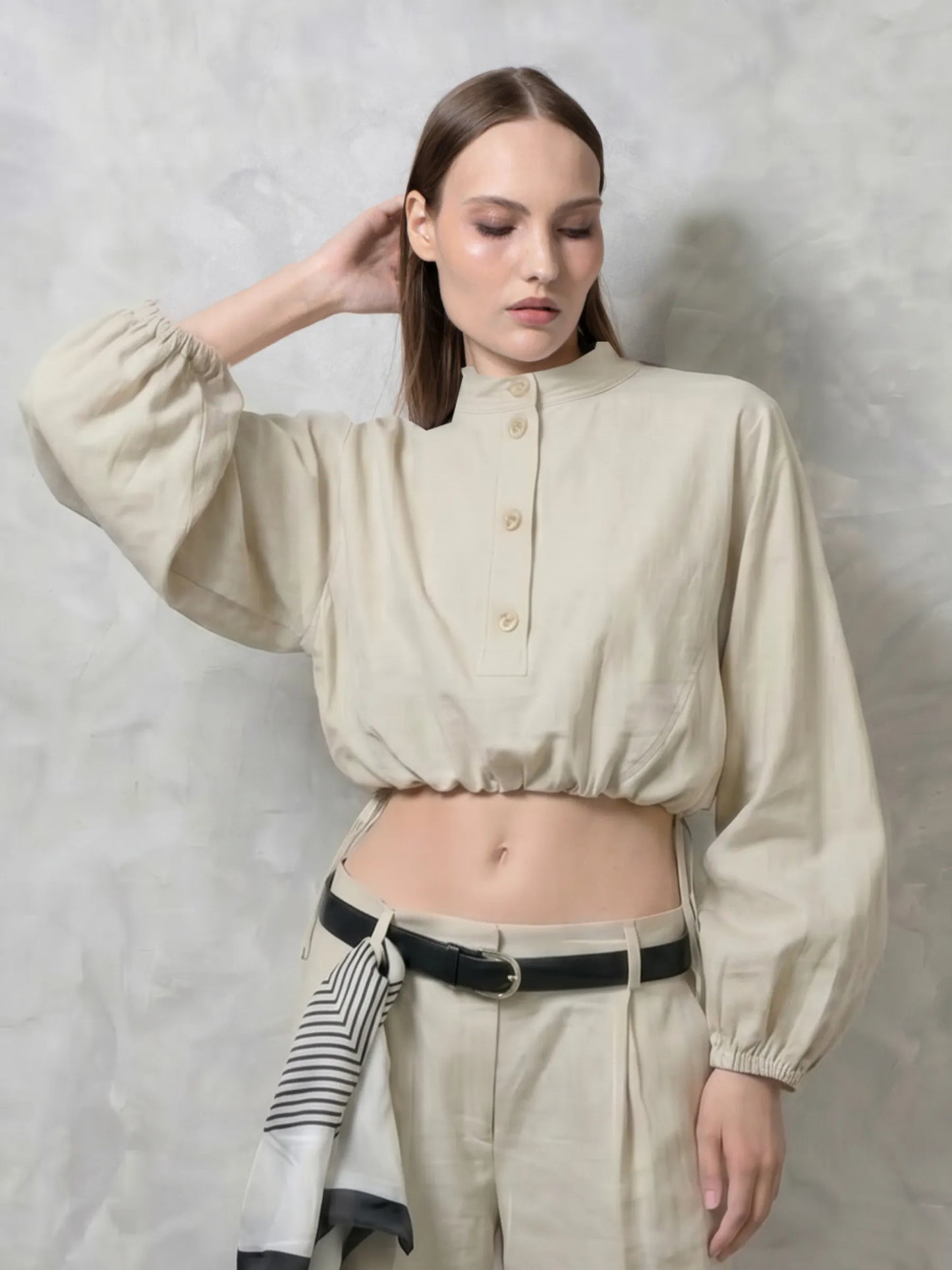 FreshWave™ Drawstring Waist Blouse