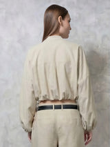 FreshWave™ Drawstring Waist Blouse
