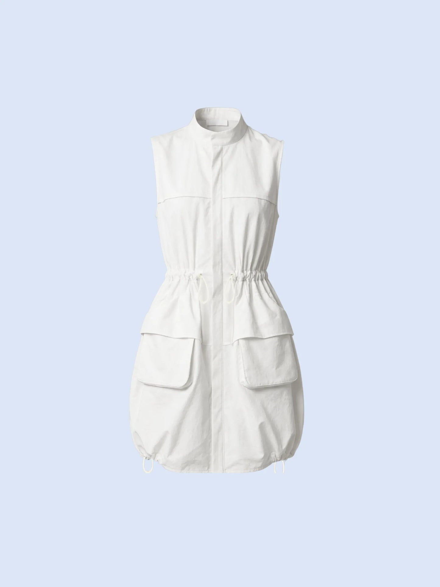 FreshWave™ Short-Sleeved Zippered Long Dress
