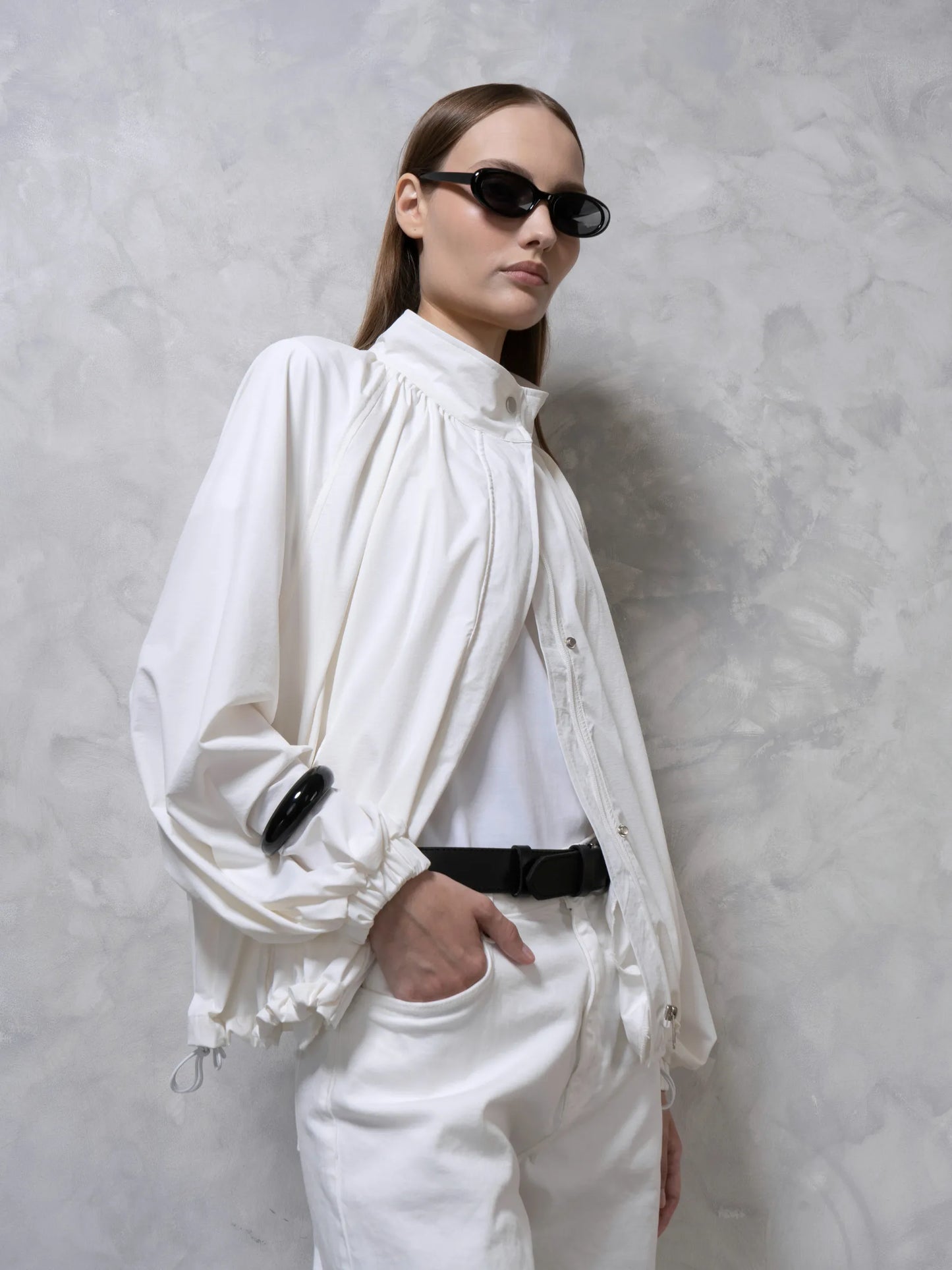 FreshWave™ Odor Control Summer Flow Oversized Bubble Jacket