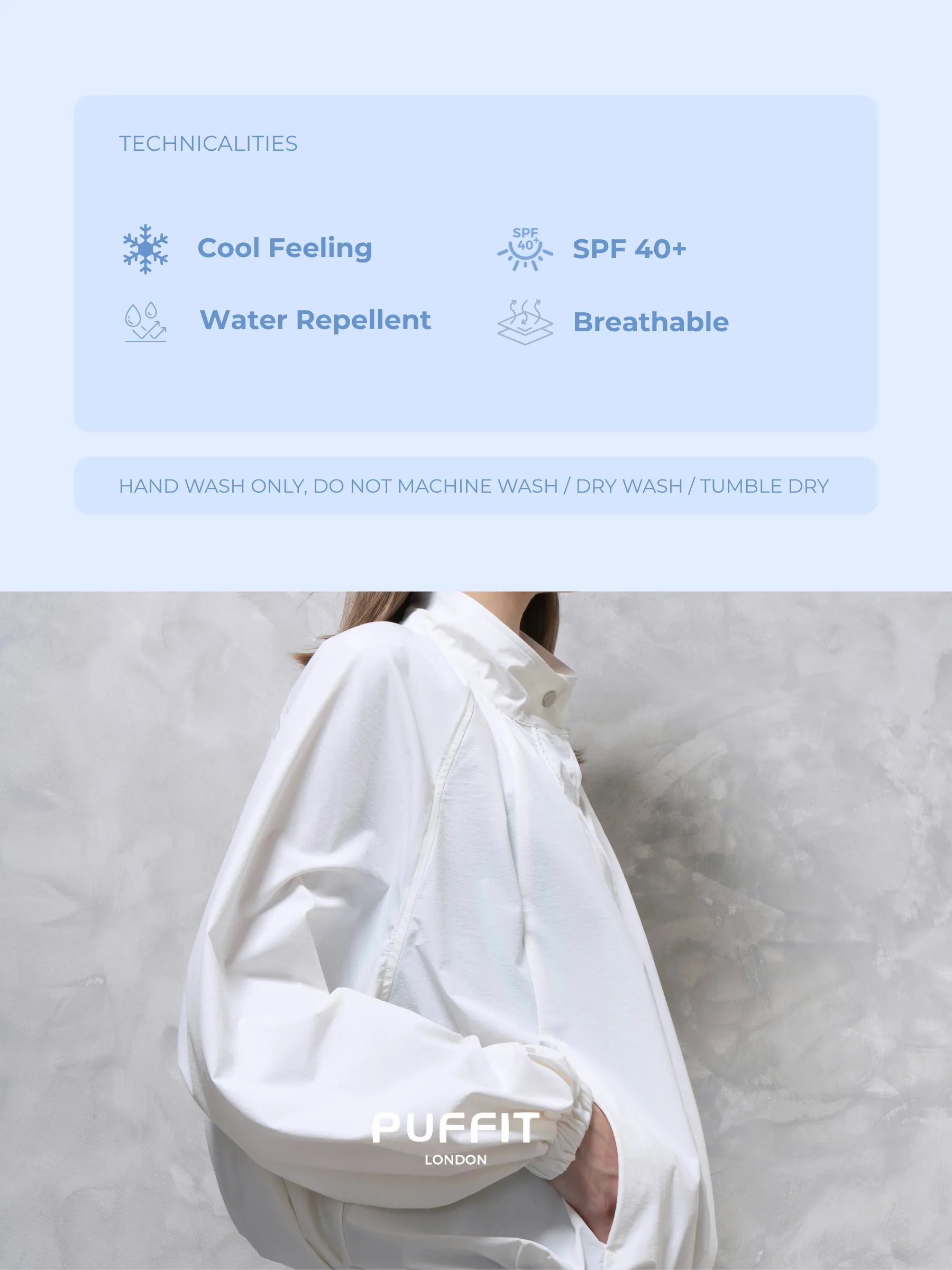 FreshWave™ Odor Control Summer Flow Oversized Bubble Jacket