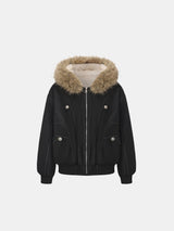 WarmCore™ Faux Fur Lined And Trim Bomber Jacket