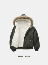 WarmCore™ Faux Fur Lined And Trim Bomber Jacket