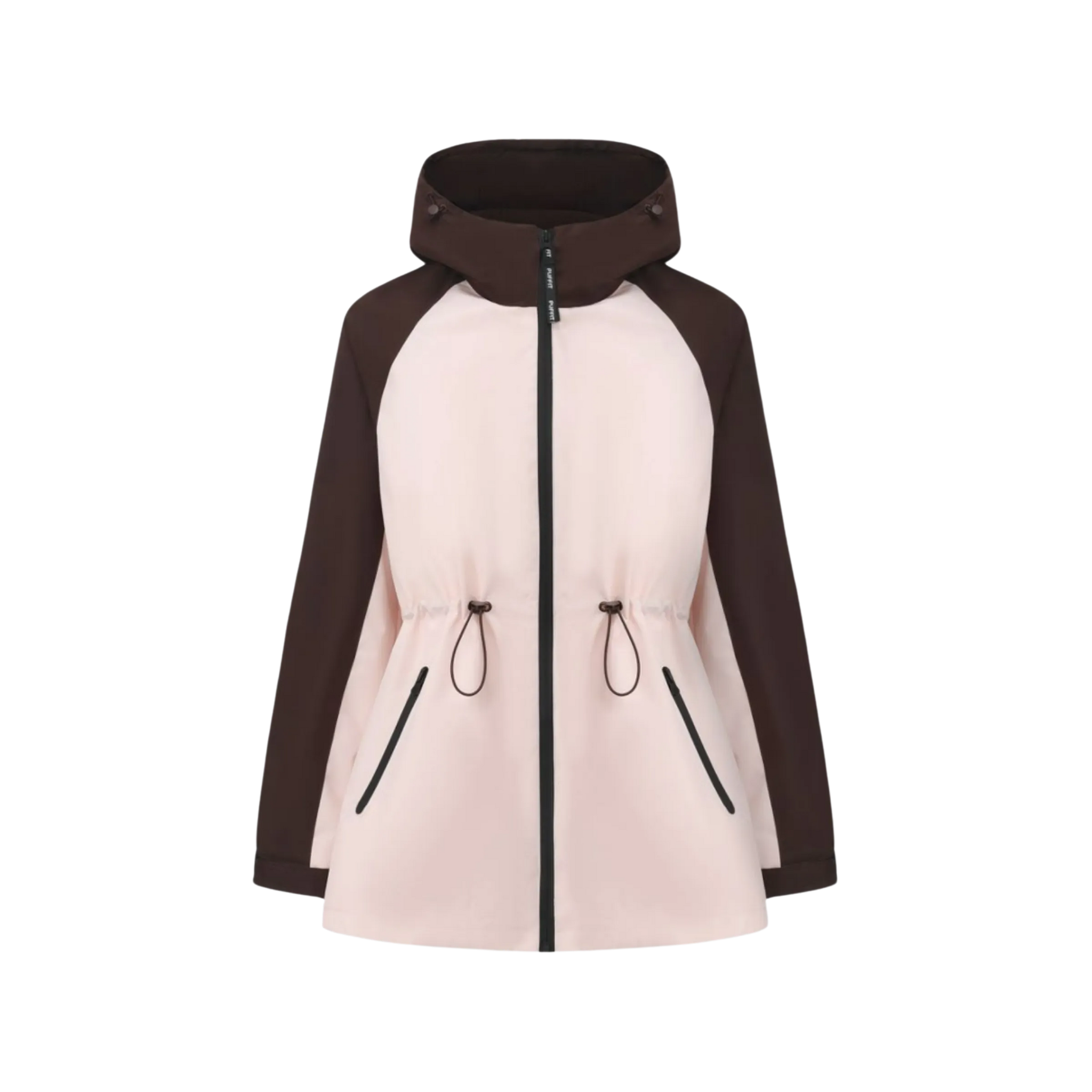 STM-TEX™  Brown/Pink Full-Zip Rain Jacket