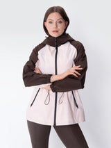 STM-TEX™ Brown/Pink Full-Zip Rain Jacket