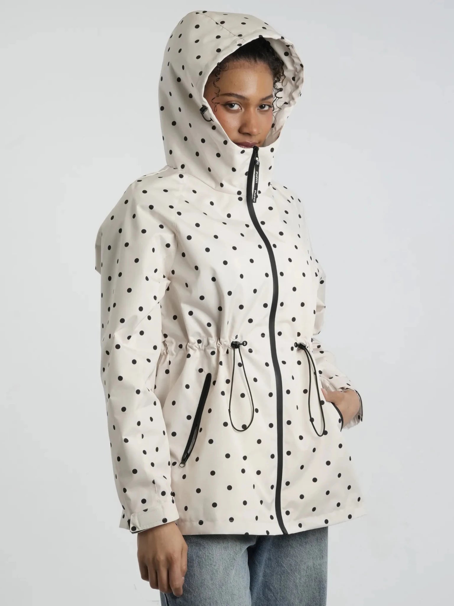 STM-TEX™ Polka Dot Full-Zip Rain Jacket