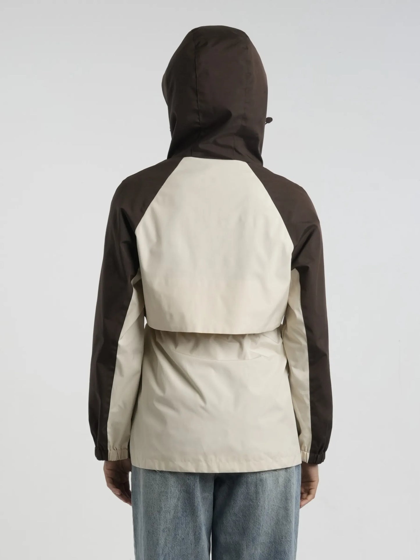 STM-TEX™ Brown/White Full-Zip Rain Jacket