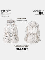 STM-TEX™ Polka Dot Full-Zip Rain Jacket