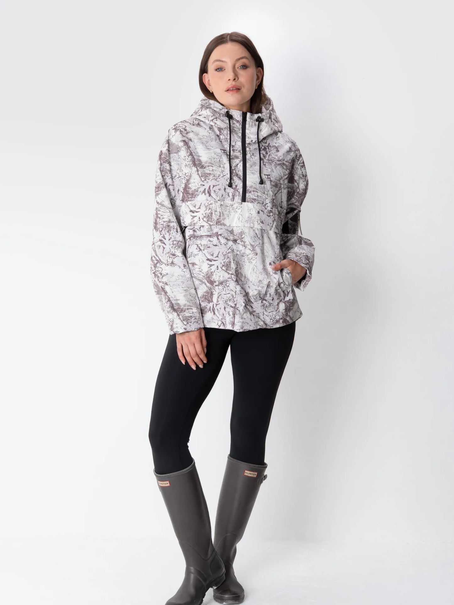 STM-TEX™ Mist Camo Oversized Rain Hoodie