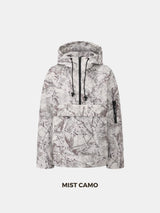 STM-TEX™ Mist Camo Oversized Rain Hoodie