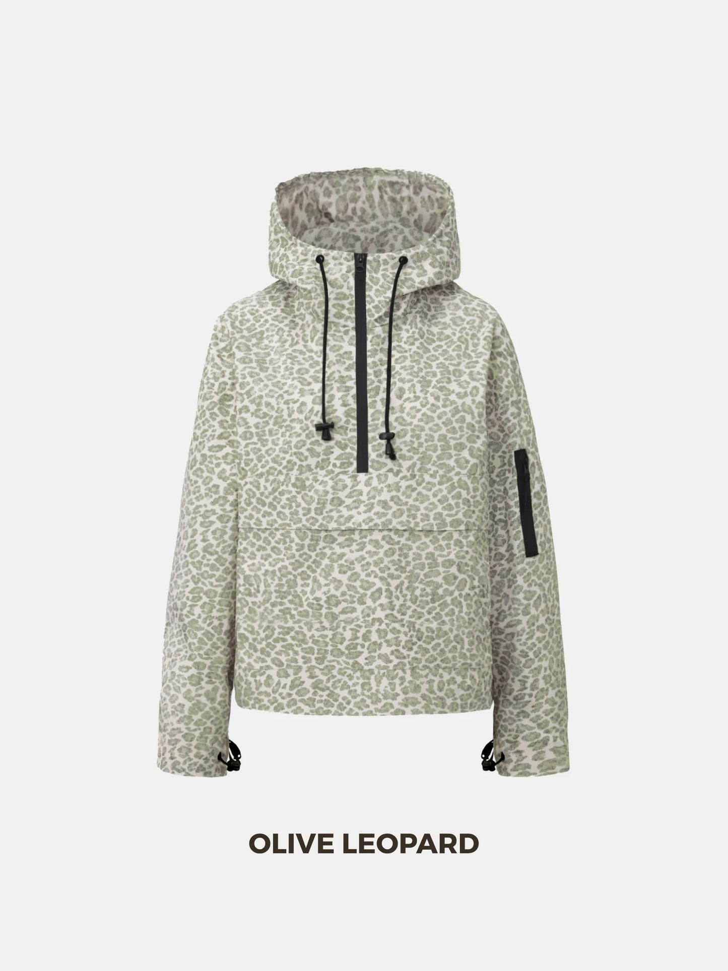 STM-TEX™ Leopard Oversized Rain Hoodie