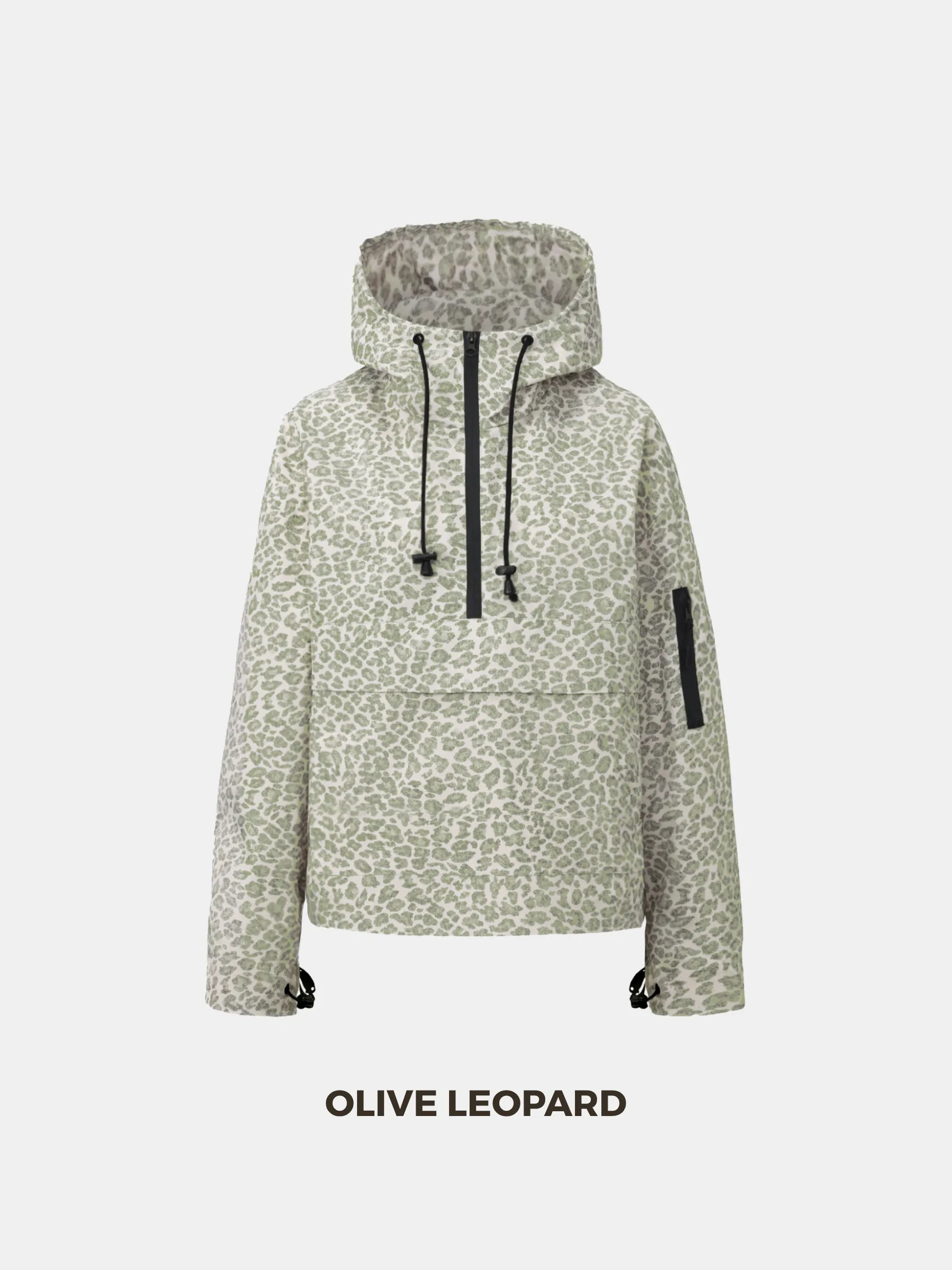 STM-TEX™ Leopard Oversized Rain Hoodie