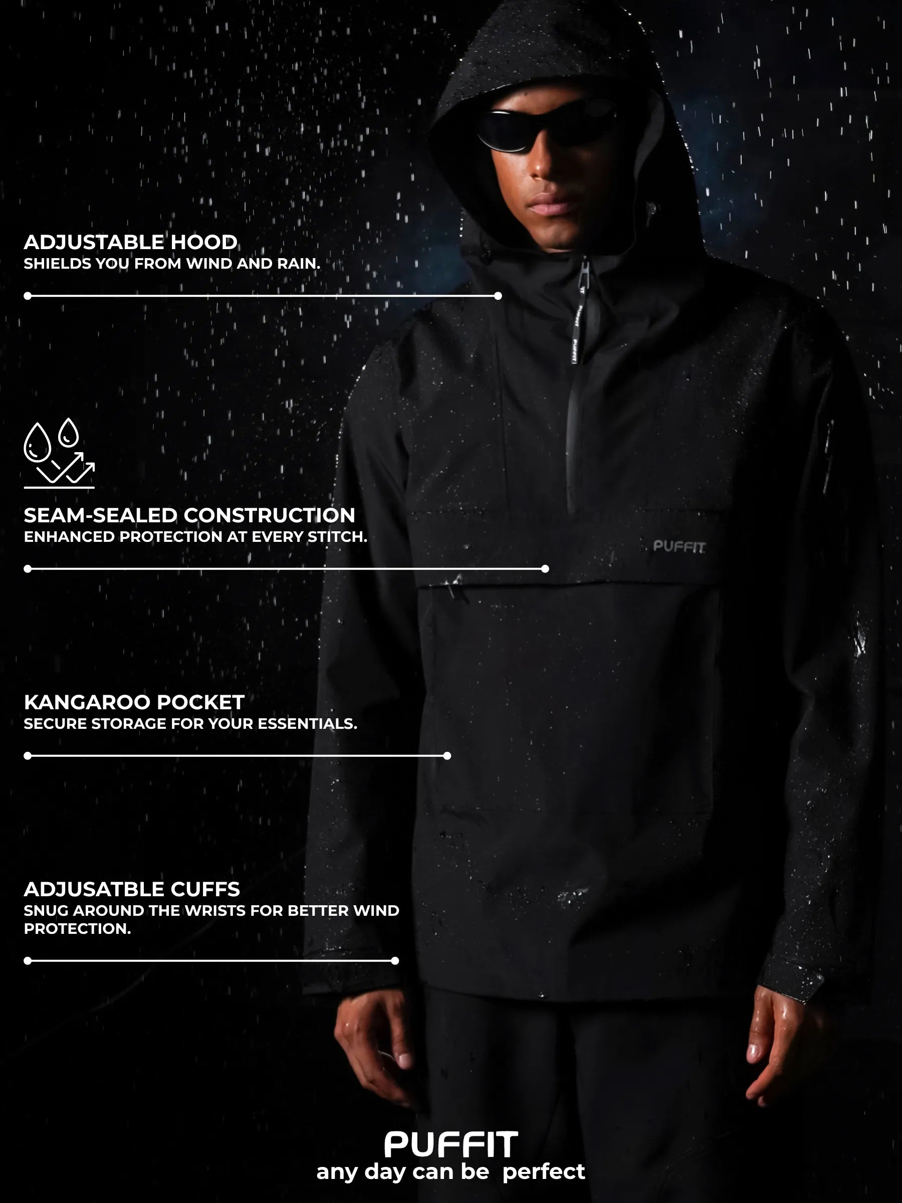 STM-TEX™ Men's Classic Rain Hoodie