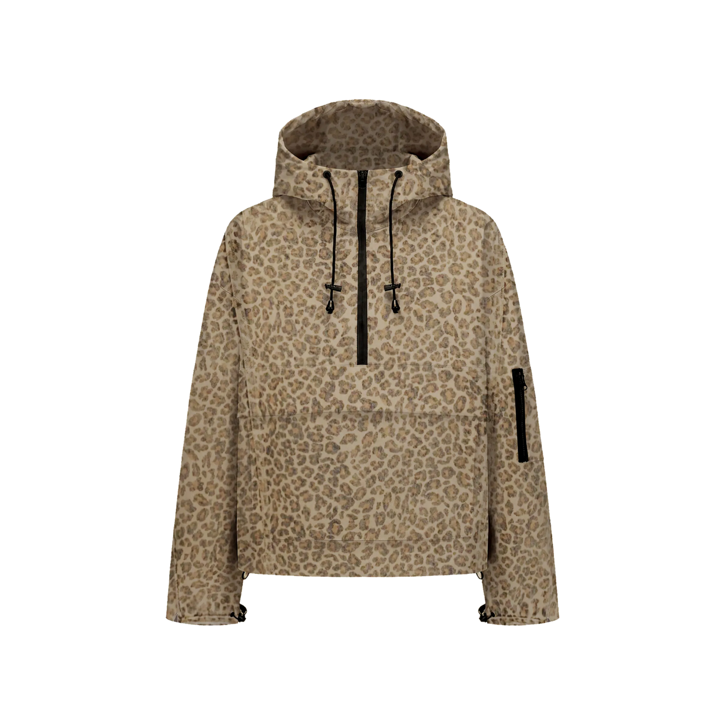 STM-TEX™  Leopard Oversized Rain Hoodie