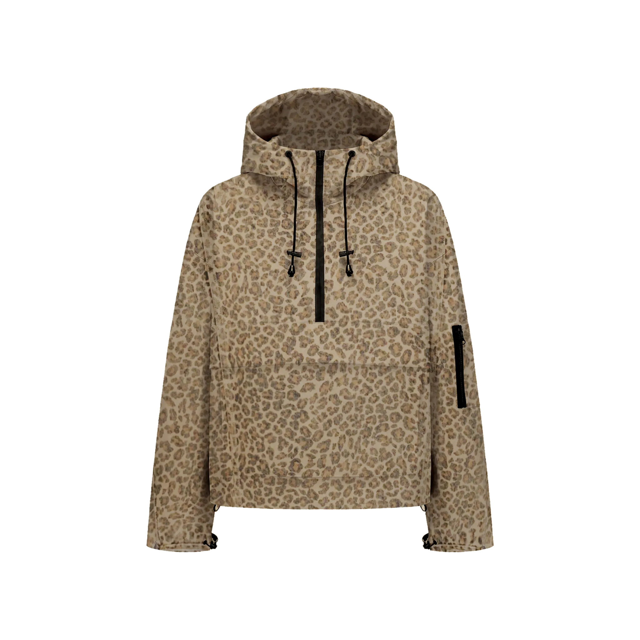 STM-TEX™  Leopard Oversized Rain Hoodie