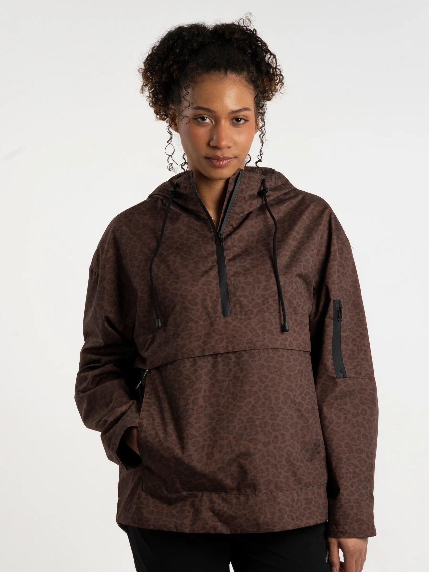 STM-TEX™ Mocha Leopard Rain Hoodie