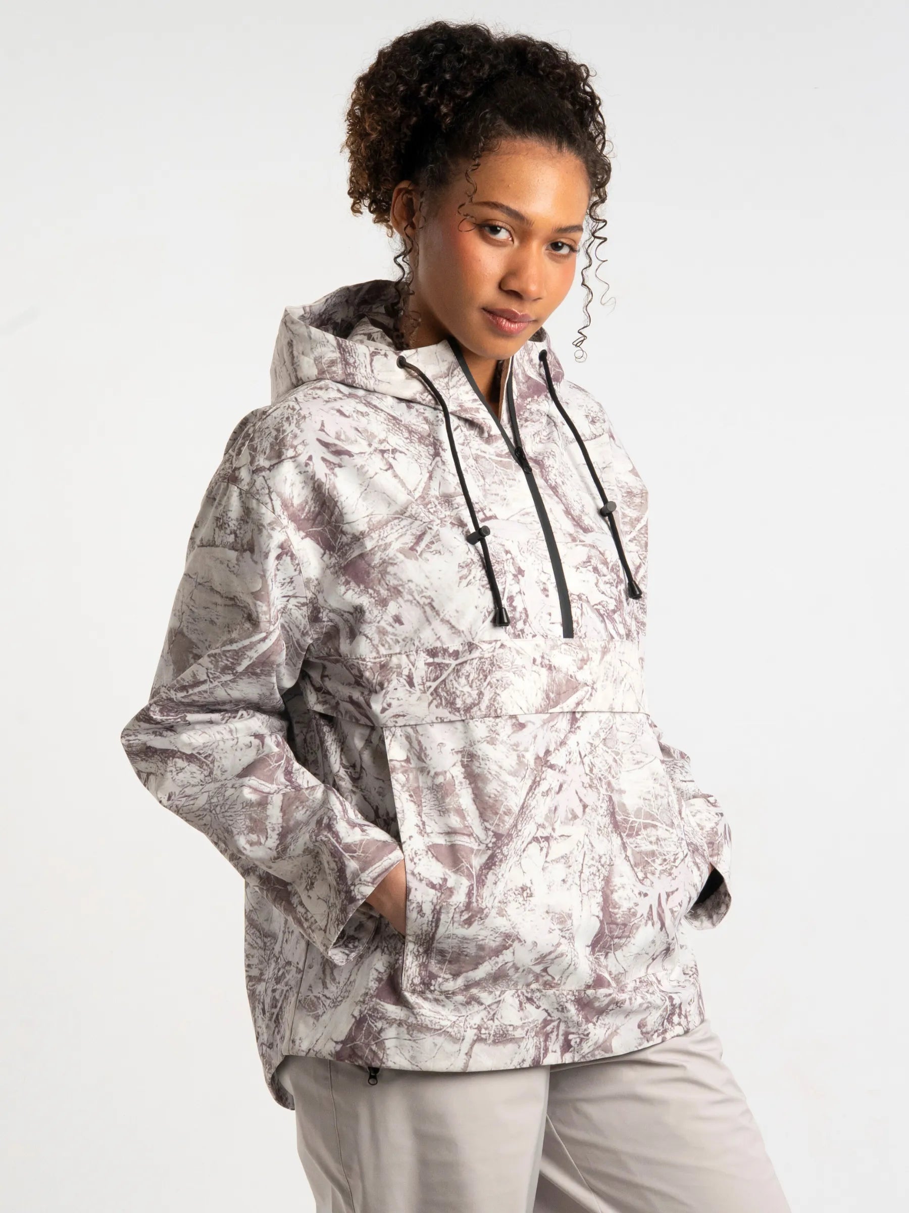 STM-TEX™ Mist Camo Oversized Rain Hoodie