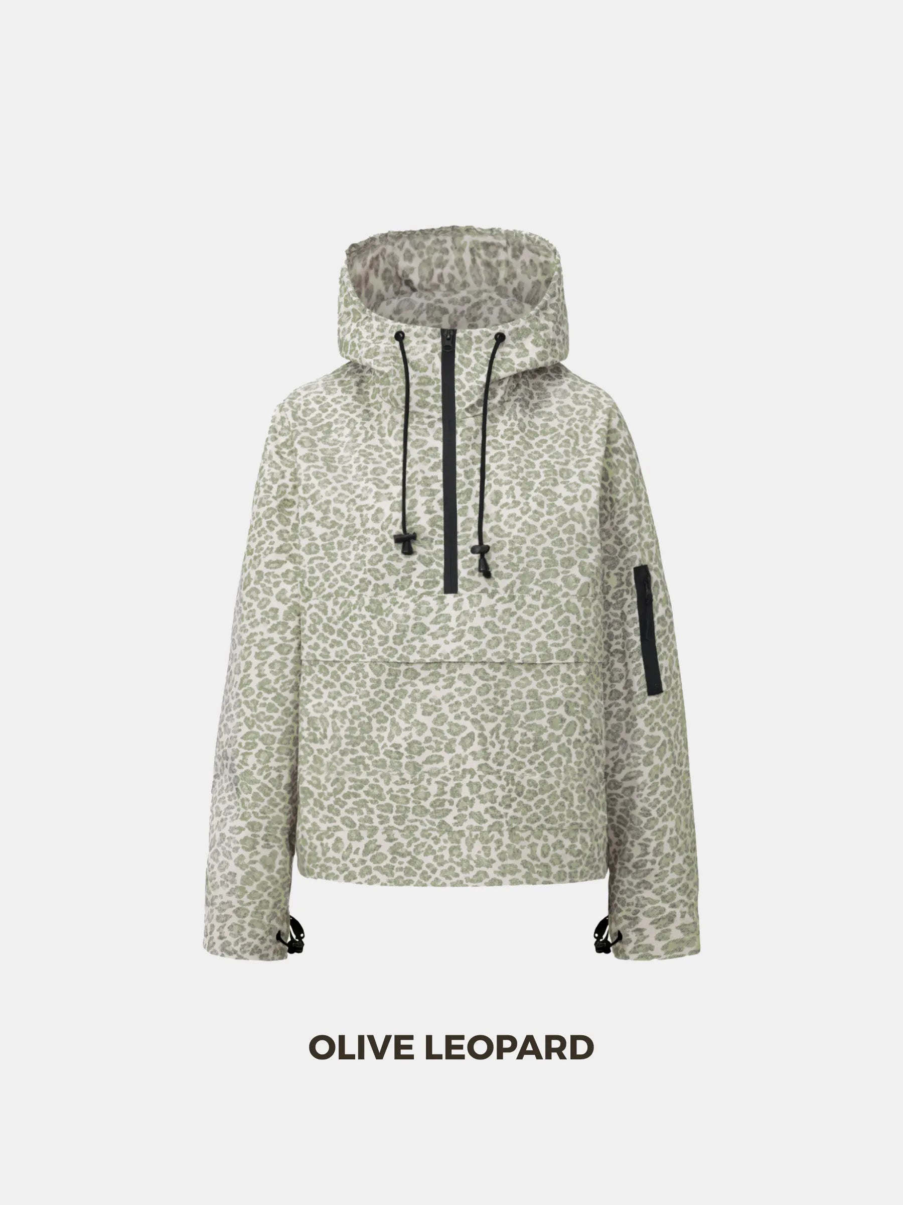 STM-TEX™ Leopard Oversized Rain Hoodie