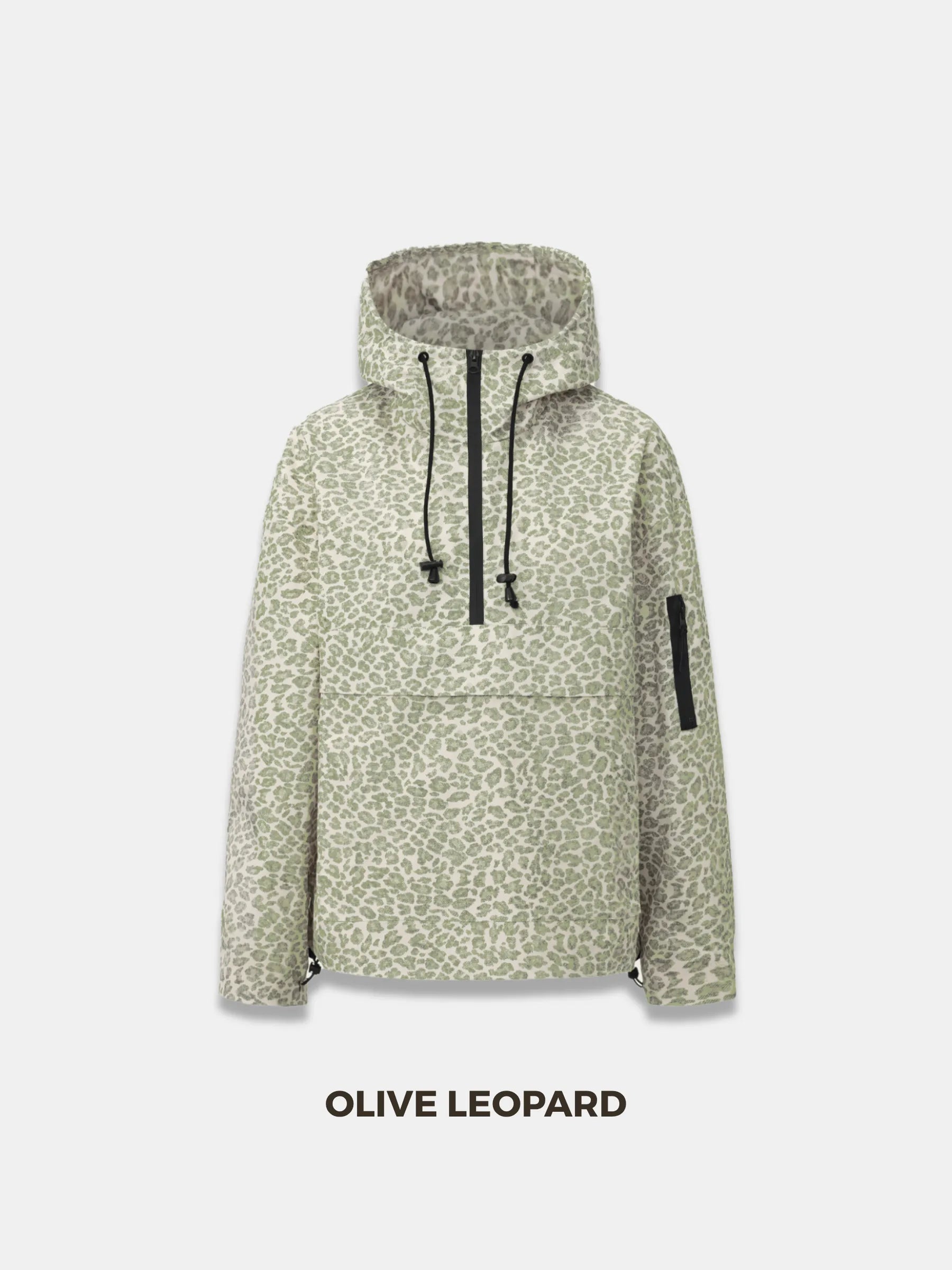 STM-TEX™ Leopard Oversized Rain Hoodie