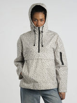 STM-TEX™ Olive Leopard Oversized Rain Hoodie
