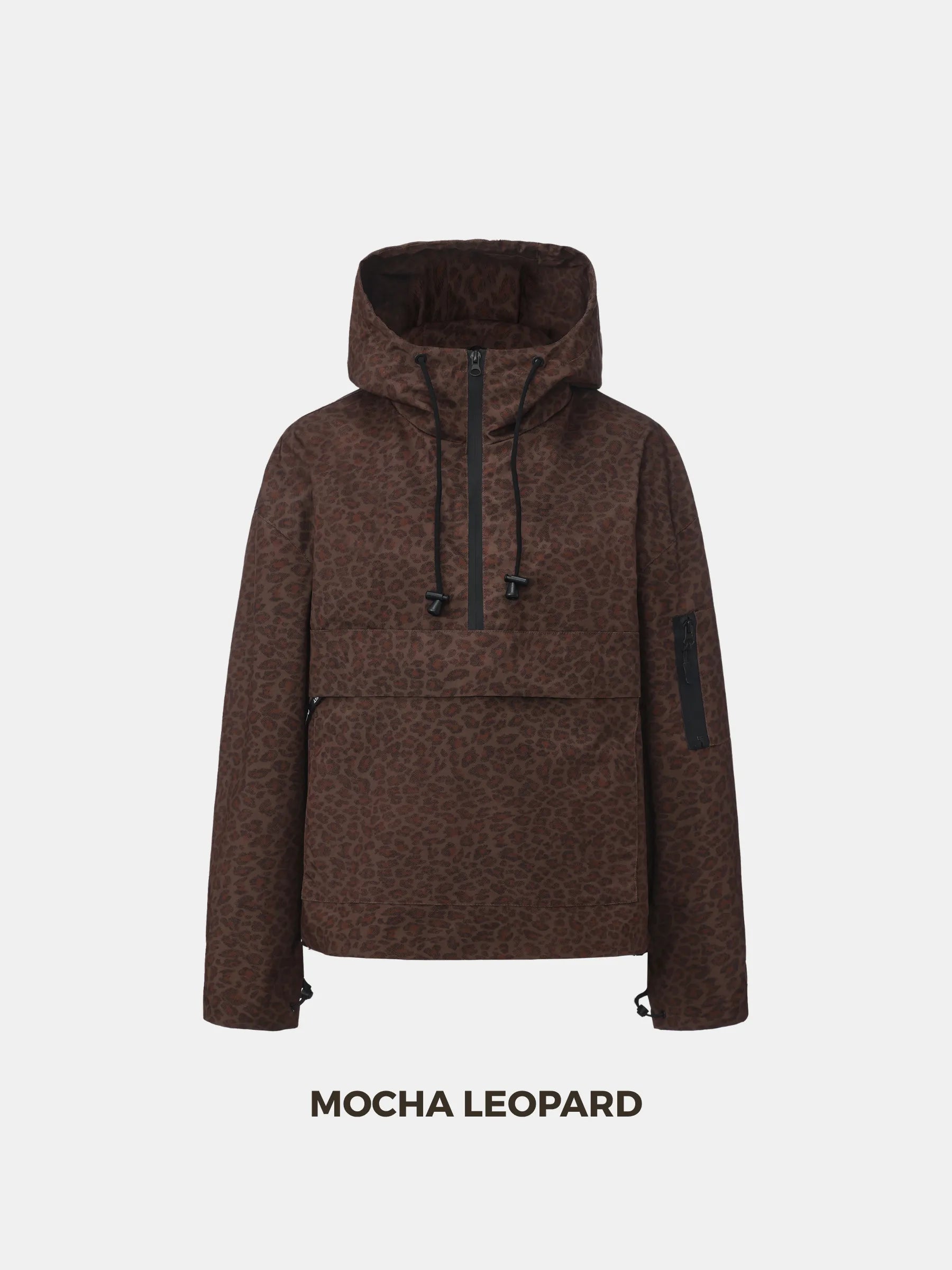 STM-TEX™ Mocha Leopard Rain Hoodie