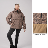 STM-TEX™  Leopard Oversized Rain Hoodie