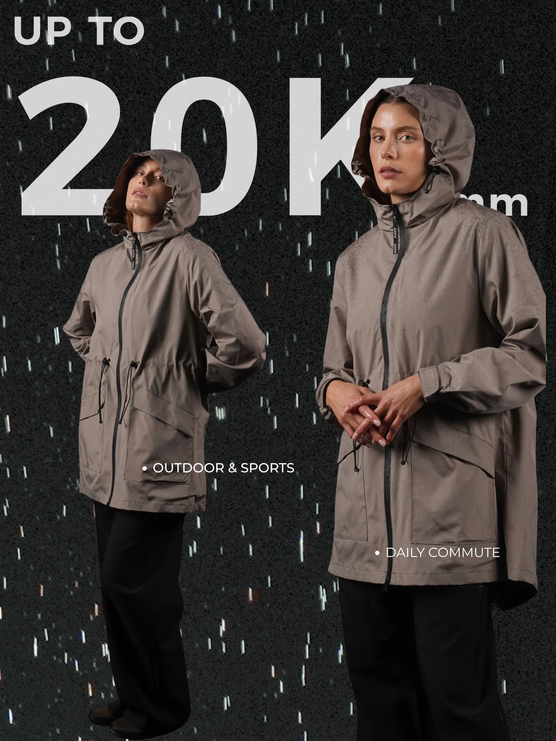 STM-TEX™ Premium Version Mid Length Raincoat