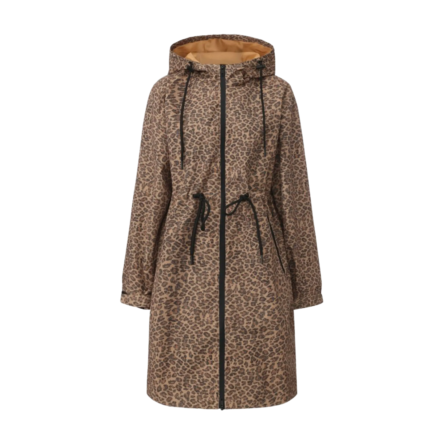 STM-TEX™  Leopard Long Brushed Lined Raincoat