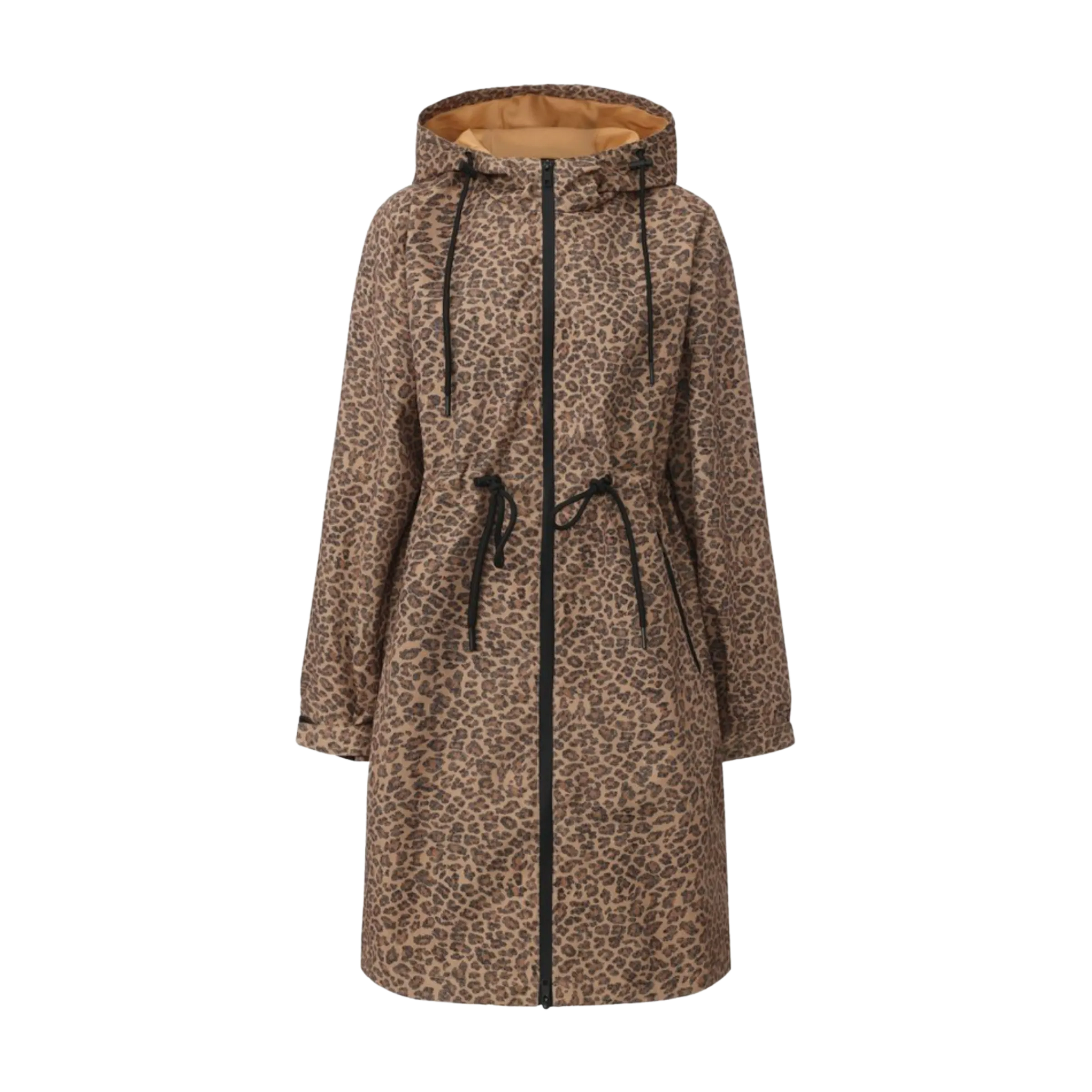 STM-TEX™  Leopard Long Brushed Lined Raincoat