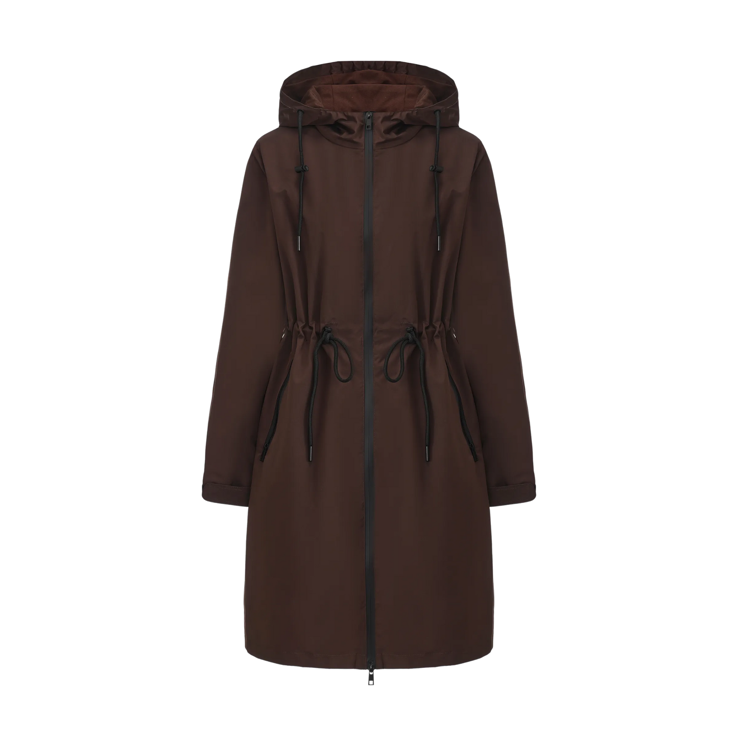 STM-TEX™ Langer, wasserdichter Regenmantel mit wärmerem, gebürstetem Futter