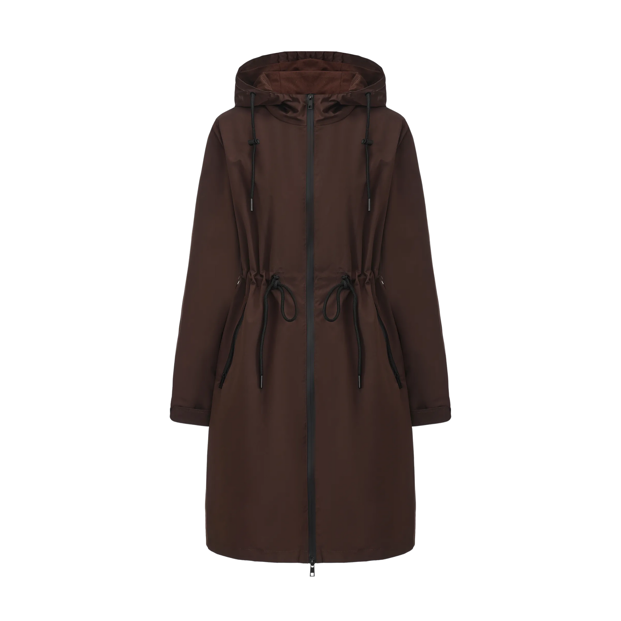 STM-TEX™ Langer, wasserdichter Regenmantel mit wärmerem, gebürstetem Futter