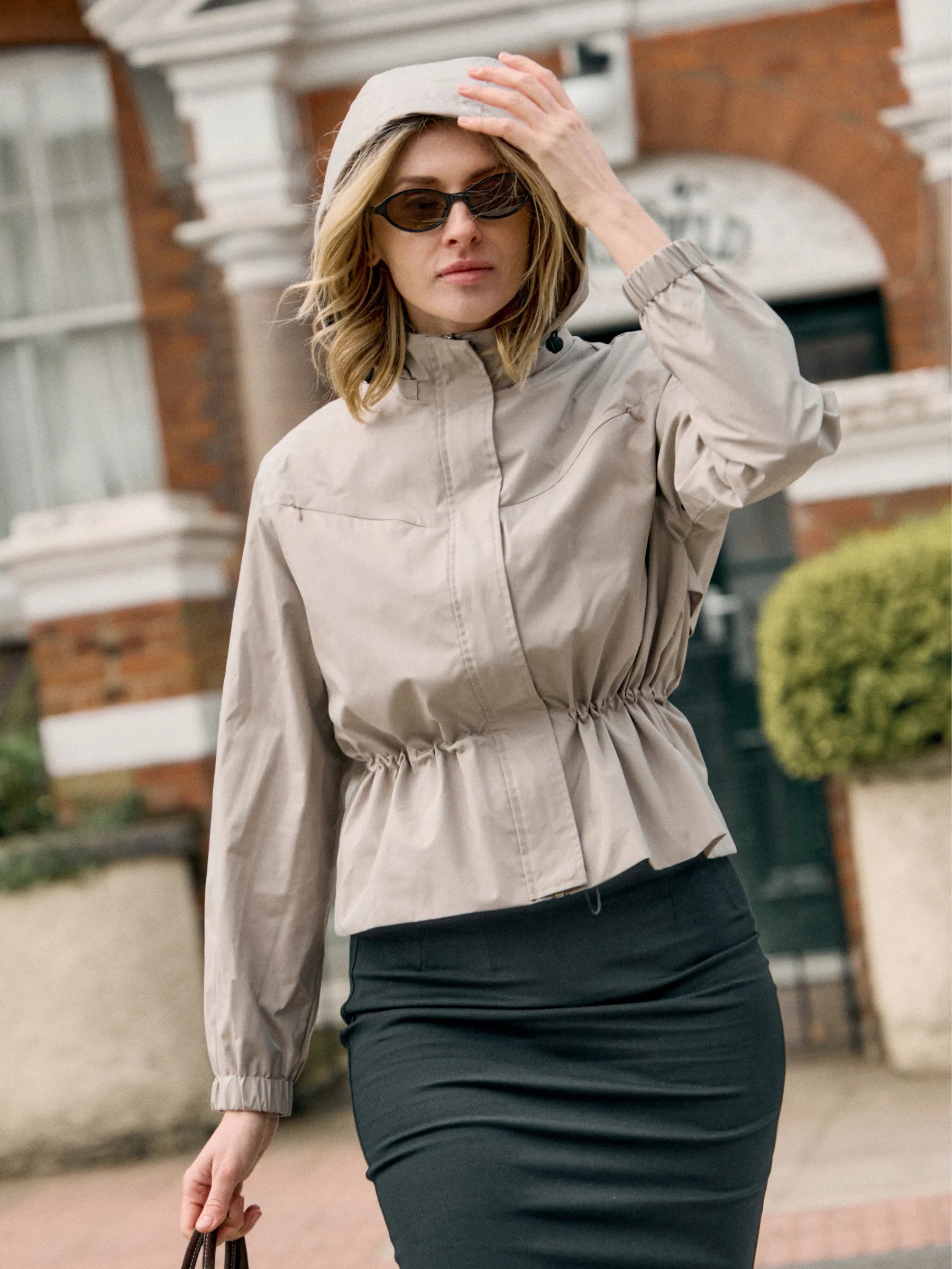 STM-TEX™ Summer Short Drawstring Waist Rain Jacket