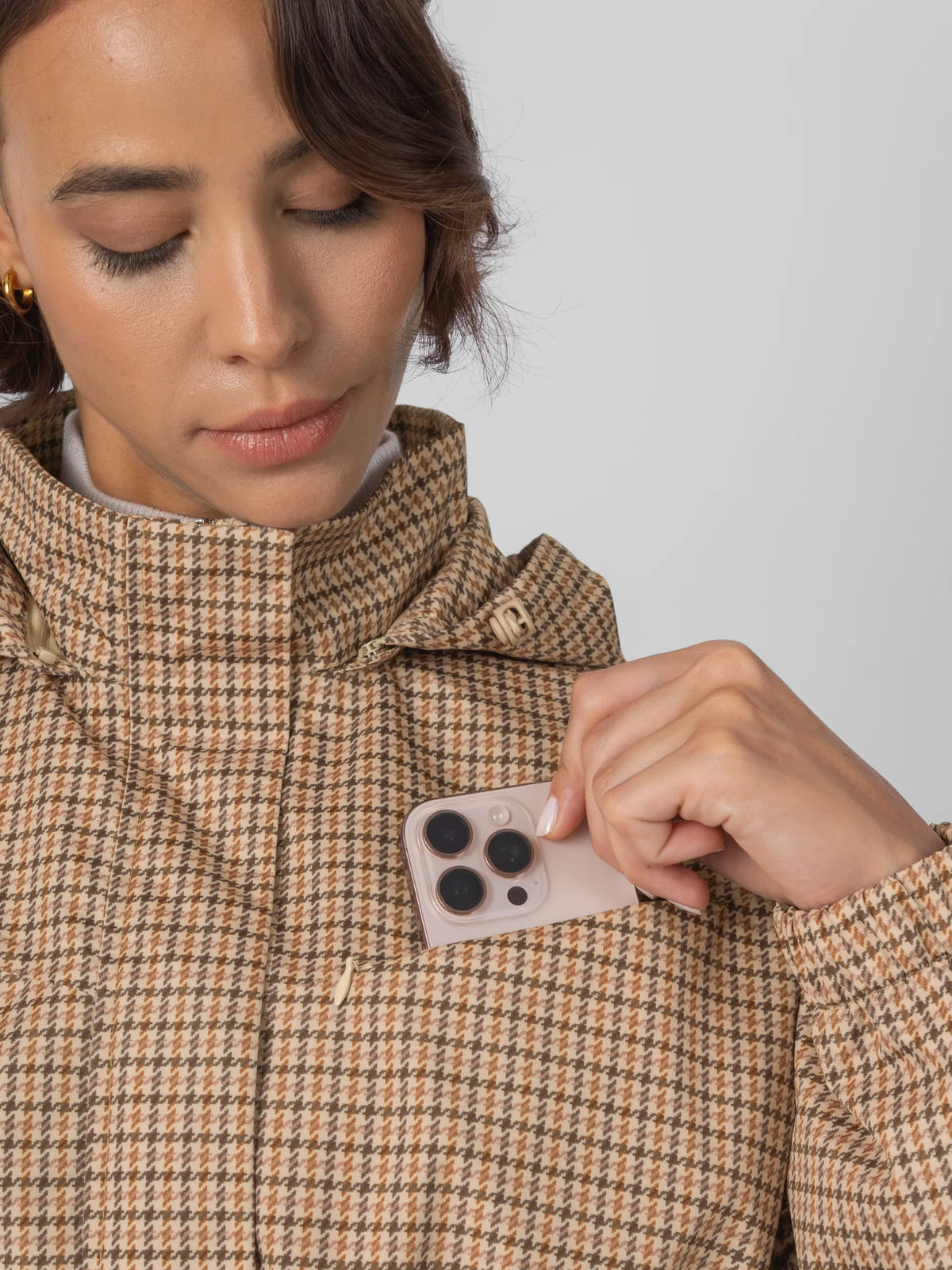 STM-TEX™ korte regenjas met trekkoord in de taille