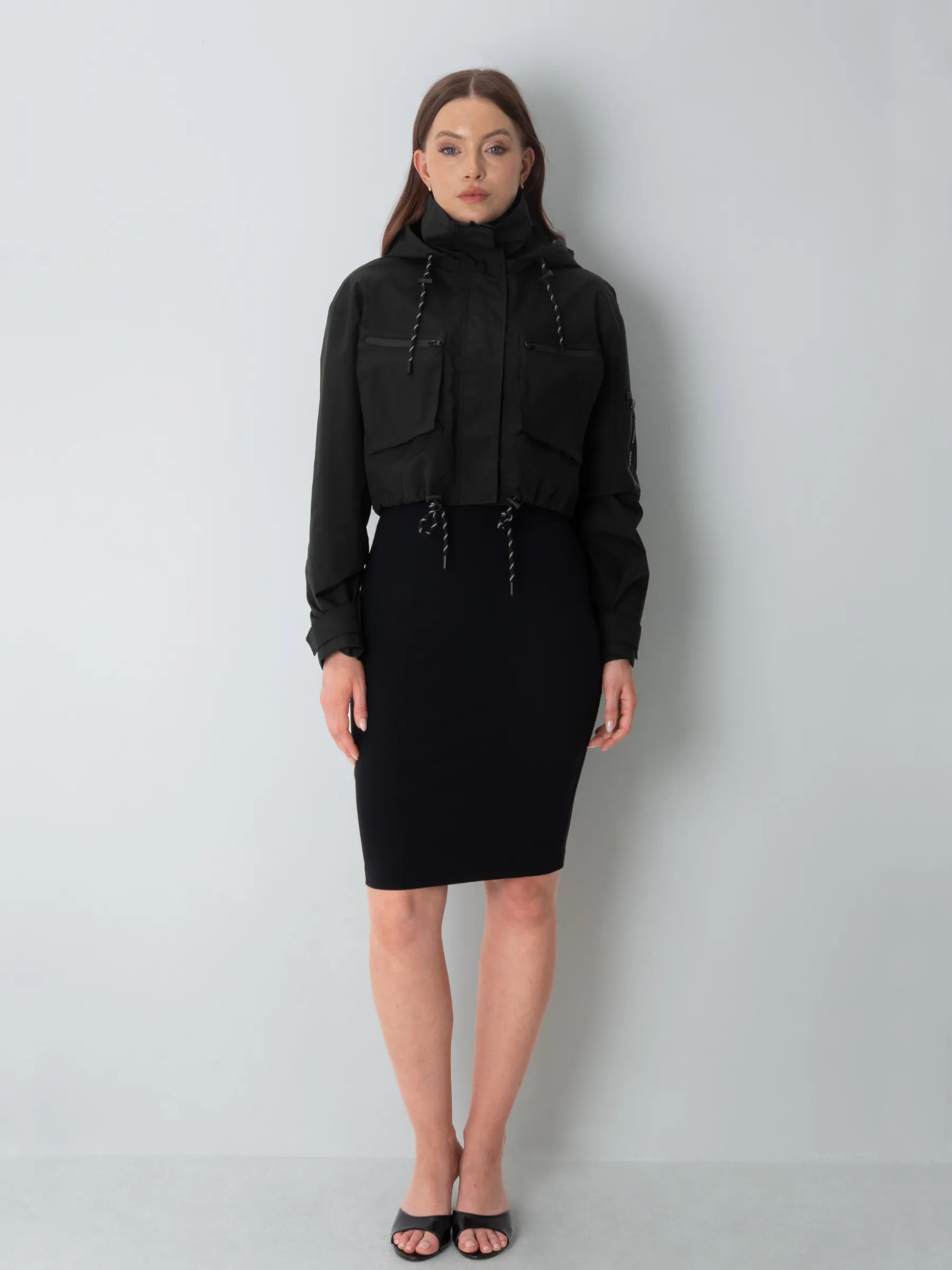 STM-TEX™ Cropped Detached Hooded Rain Jacket