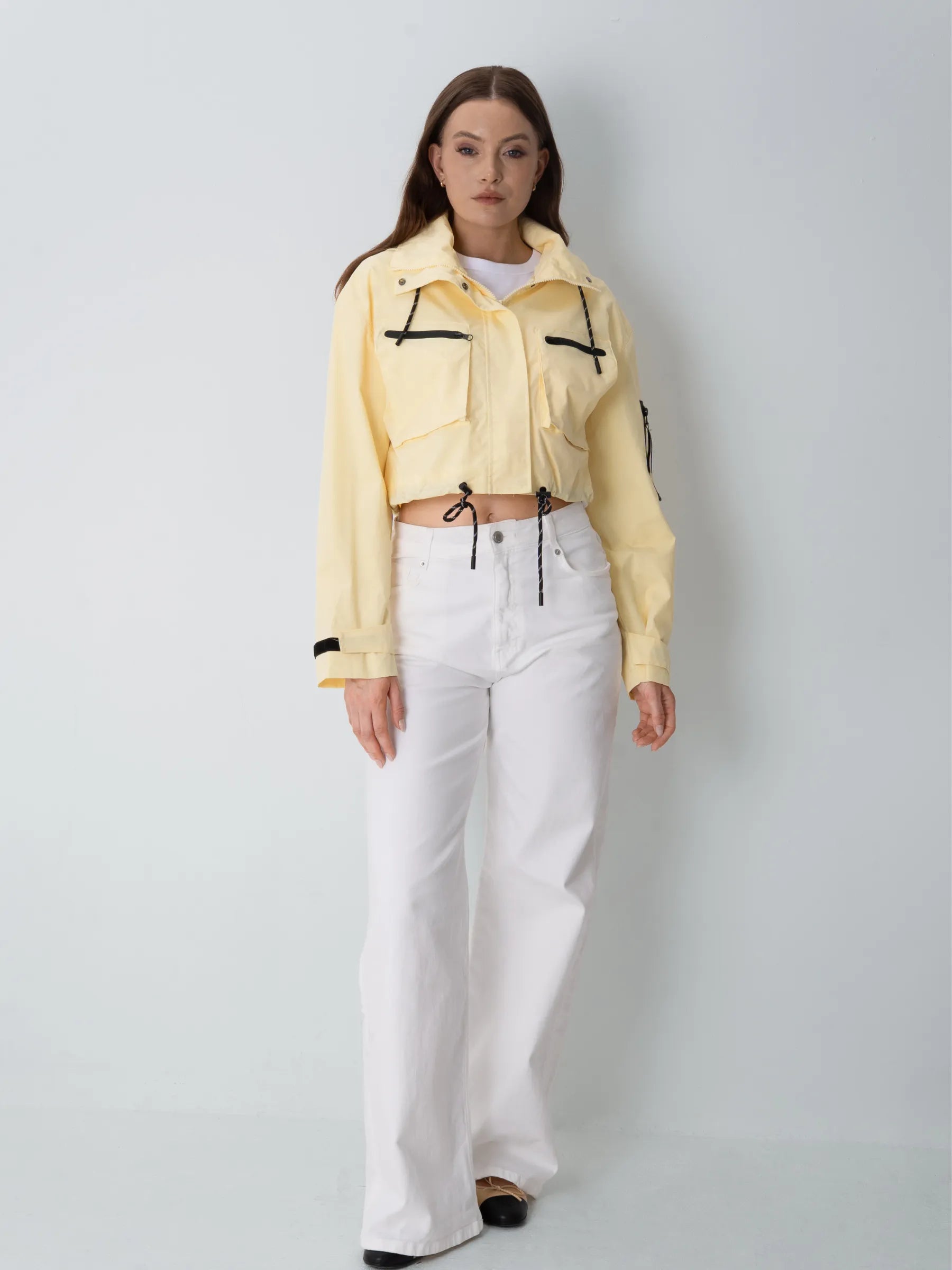 STM-TEX™ Cropped Detached Hooded Rain Jacket