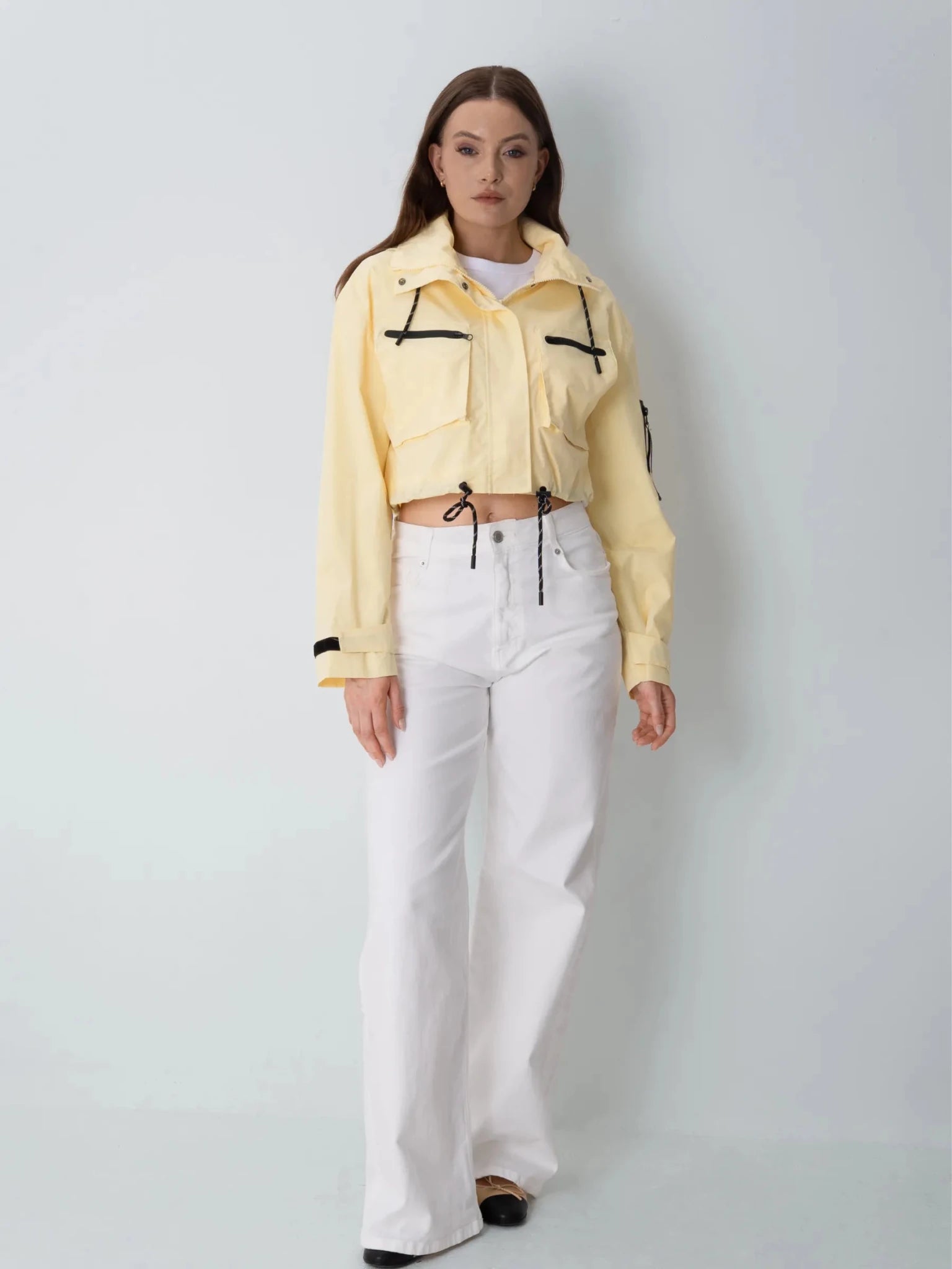 STM-TEX™ Cropped Detached Hooded Rain Jacket