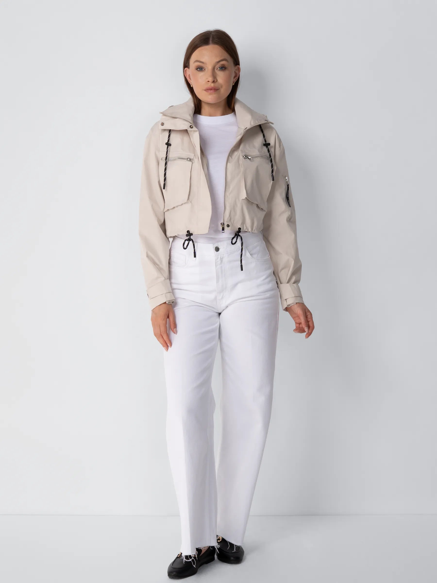 STM-TEX™ Cropped Detached Hooded Rain Jacket