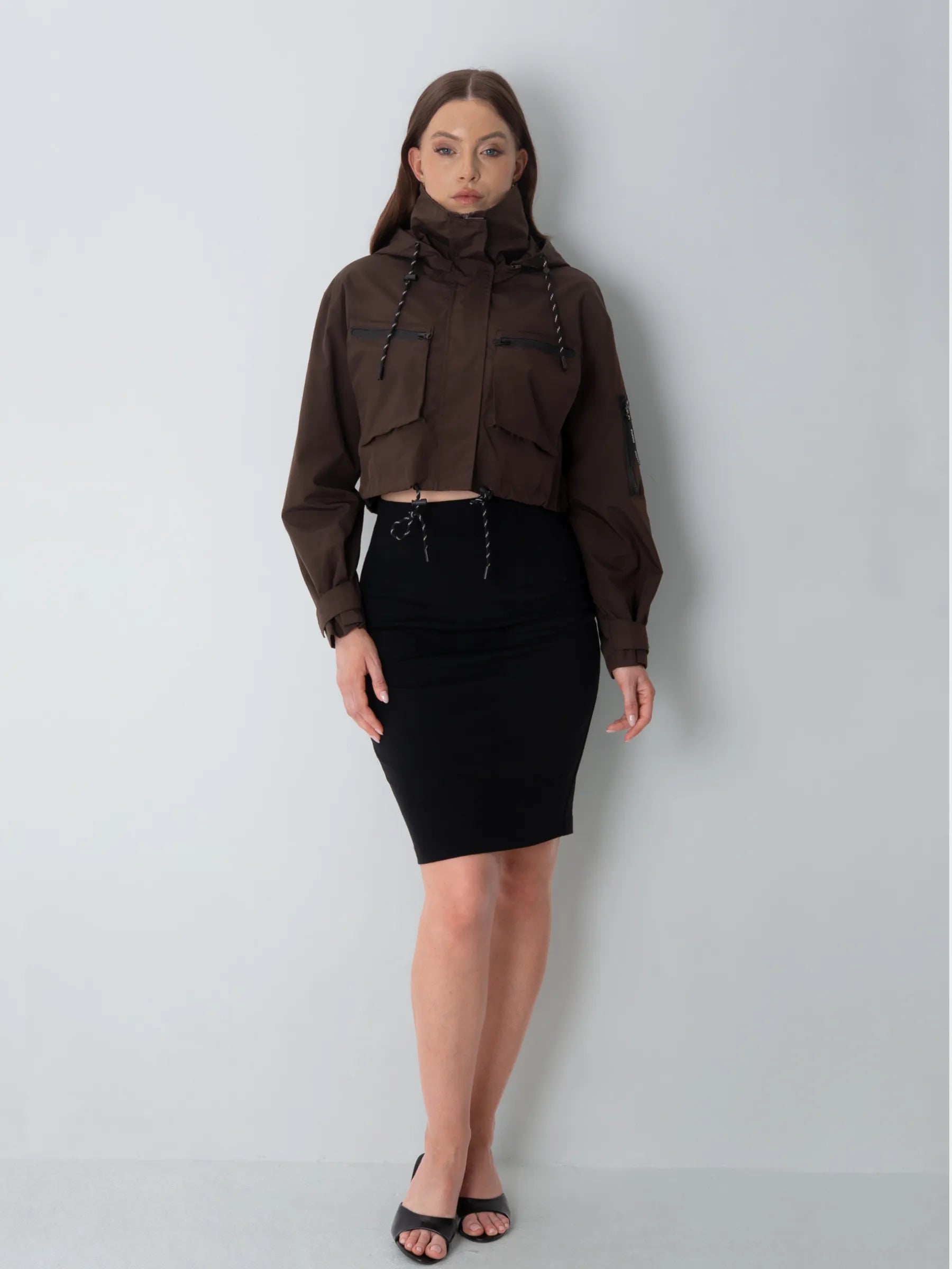 STM-TEX™ Summer Cropped Detached Hooded Rain Jacket