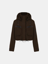 STM-TEX™ Summer Cropped Detached Hooded Rain Jacket - Stay Puffit