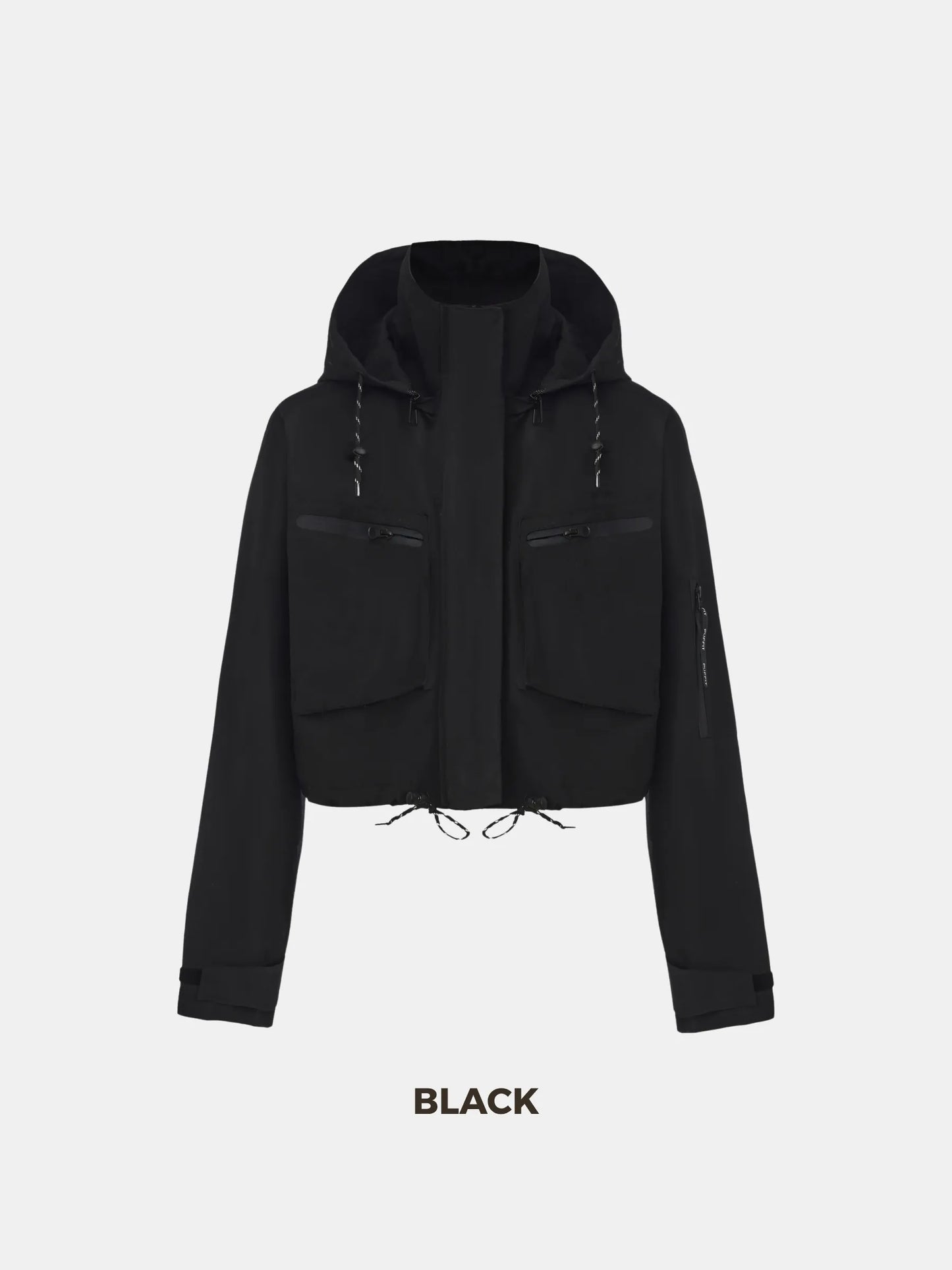 STM-TEX™ Summer Cropped Detached Hooded Rain Jacket - Stay Puffit